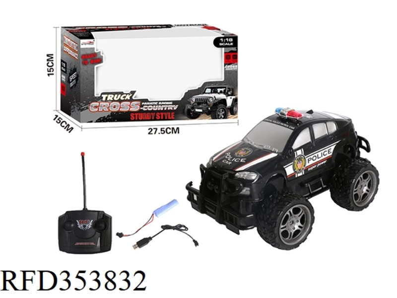 1:18 4-CHANNEL BMW REMOTE CONTROL OFF-ROAD POLICE CAR（INCLUDE）