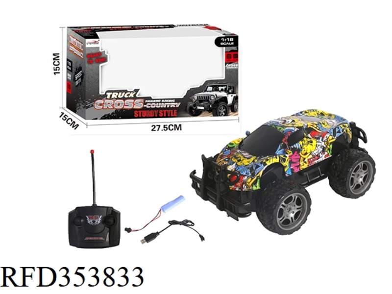 1:18 4-CHANNEL MCLAREN REMOTE CONTROL BUGGY GRAFFITI（INCLUDE）