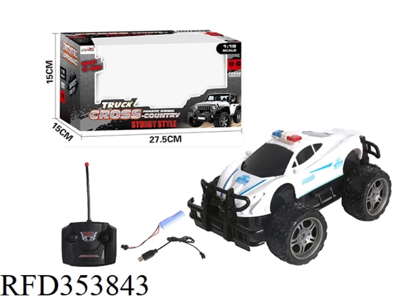 1:18 4-CHANNEL MCLAREN REMOTE CONTROL OFF-ROAD POLICE CAR（INCLUDE）