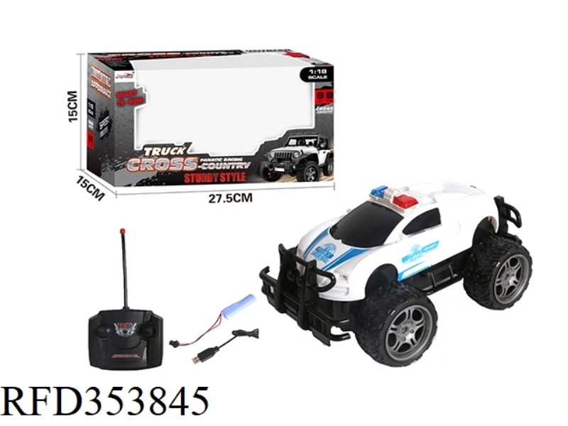 1:18 4-CHANNEL BUGATTI REMOTE CONTROL OFF-ROAD POLICE CAR（INCLUDE）