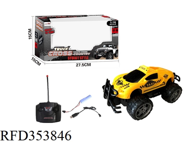 1:18 4-CHANNEL BUGATTI REMOTE CONTROL OFF-ROAD TAXI（INCLUDE）