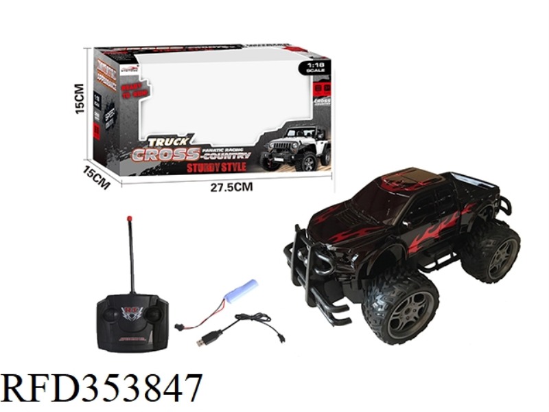 1:18 4-CHANNEL PICKUP REMOTE CONTROL OFF-ROAD VEHICLE（INCLUDE）
