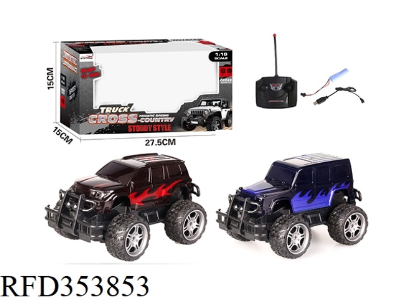1:18 4-CHANNEL REMOTE CONTROL OFF-ROAD VEHICLE（INCLUDE）