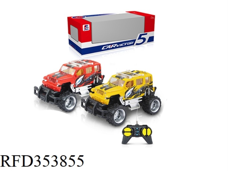 1:24 PAD PRINTING JEEP OFF-ROAD FOUR-CHANNEL REMOTE CONTROL CAR (NOT INCLUDING BATTERY)