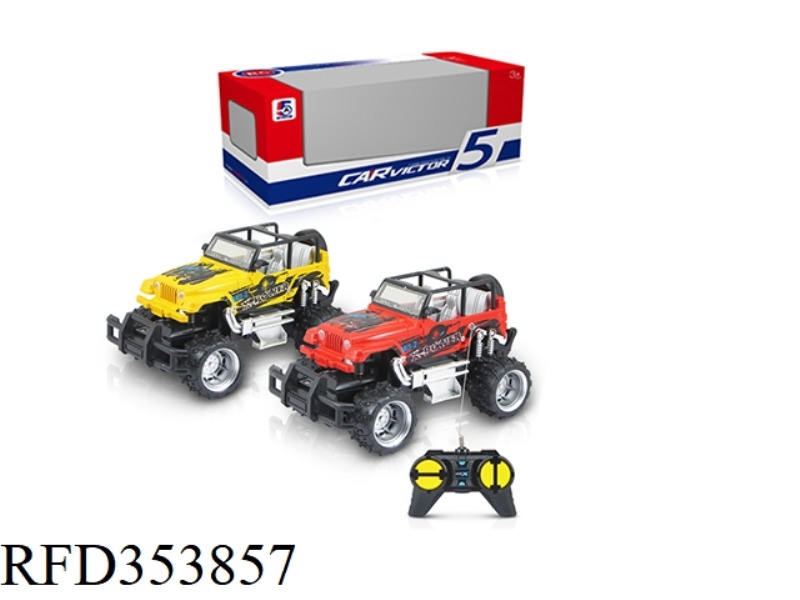 1:24 PAD PRINTING WRANGLER CROSS-COUNTRY FOUR-CHANNEL REMOTE CONTROL CAR (NOT INCLUDING BATTERY)