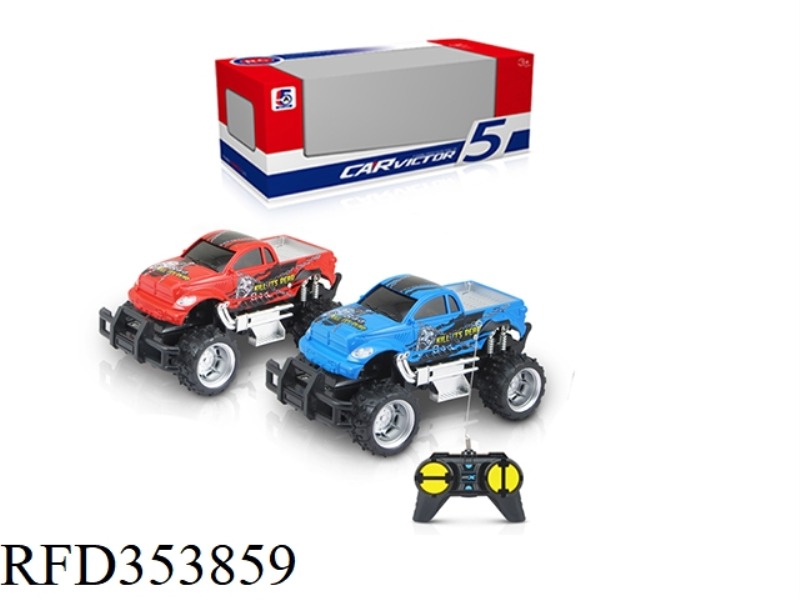 1:24 PAD PRINTING TOYOTA PICKUP OFF-ROAD FOUR-CHANNEL REMOTE CONTROL CAR (WITHOUT BATTERY)