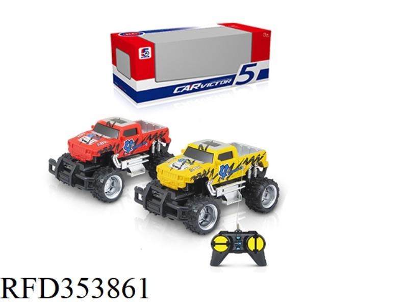 1:24 PAD PRINTING HUMMER PICKUP CROSS-COUNTRY FOUR-CHANNEL REMOTE CONTROL CAR (NOT INCLUDING BATTERY