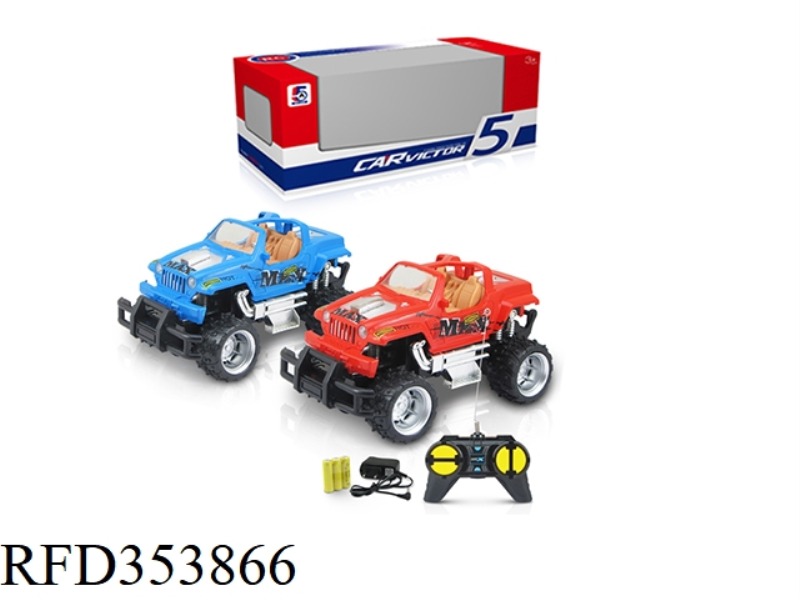 1:24 PAD PRINTING DODGE CROSS-COUNTRY FOUR-CHANNEL REMOTE CONTROL CAR (INCLUDED BATTERY)