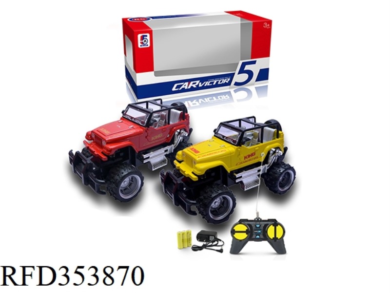 1:24 SIMULATION WRANGLER CROSS-COUNTRY FOUR-CHANNEL REMOTE CONTROL CAR (INCLUDED BATTERY)