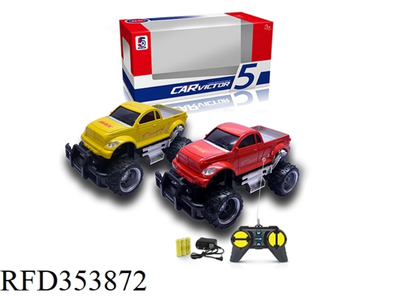 1:24 SIMULATION TOYOTA PICKUP OFF-ROAD FOUR-CHANNEL REMOTE CONTROL CAR (INCLUDED BATTERY)
