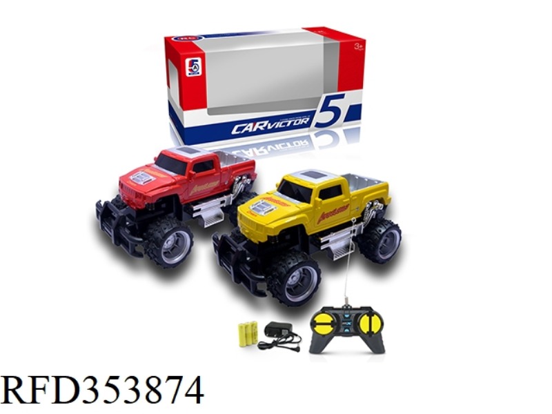 1:24 SIMULATION HUMMER PICKUP CROSS-COUNTRY FOUR-CHANNEL REMOTE CONTROL CAR (INCLUDING BATTERY)