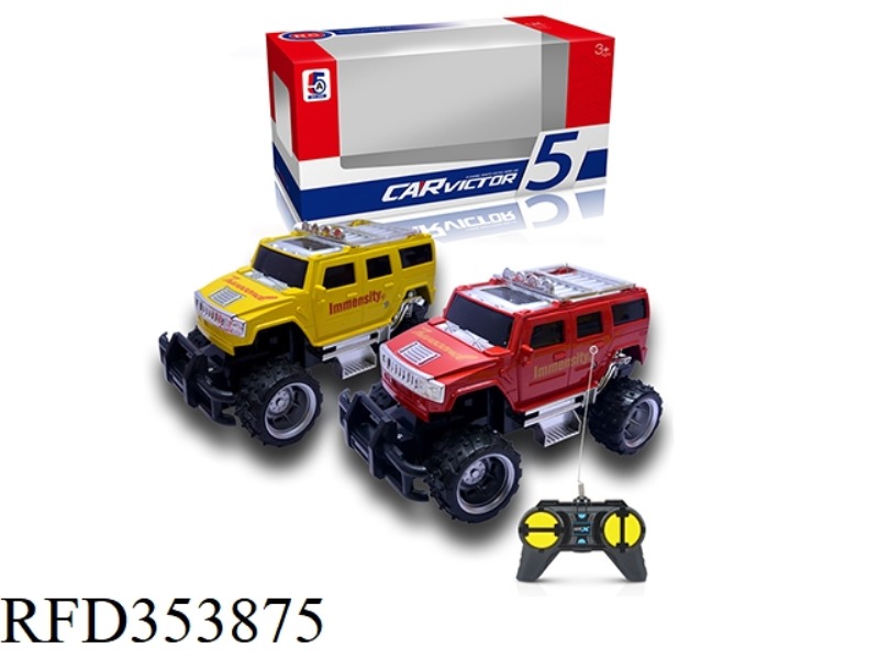 1:24 SIMULATION HUMMER JEEP OFF-ROAD FOUR-CHANNEL REMOTE CONTROL CAR (WITHOUT BATTERY)