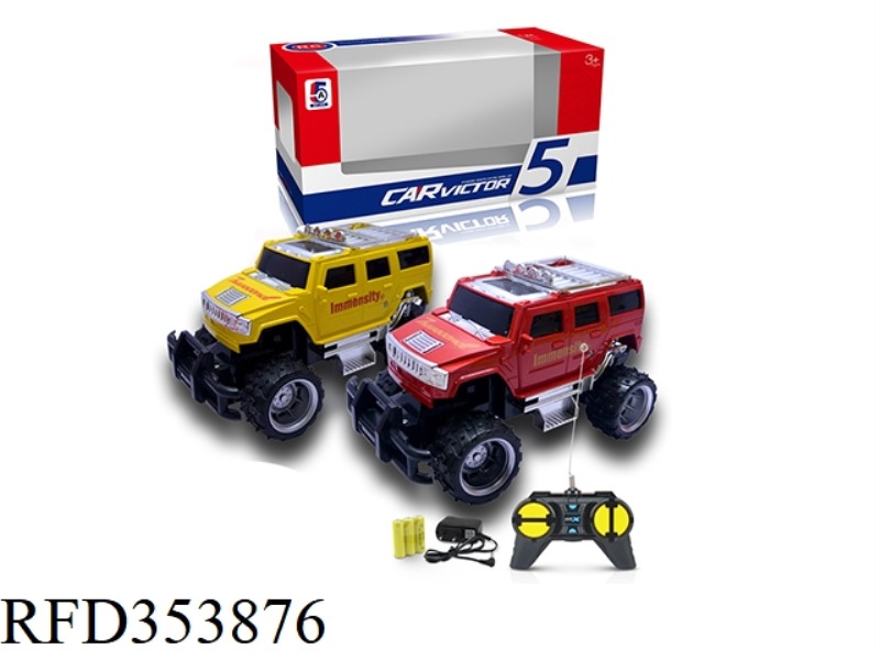 1:24 SIMULATION HUMMER JEEP OFF-ROAD FOUR-CHANNEL REMOTE CONTROL CAR (INCLUDED BATTERY)