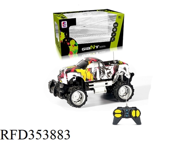 1:24 WATER TRANSFER TOYOTA PICKUP OFF-ROAD FOUR-CHANNEL REMOTE CONTROL CAR (WITHOUT BATTERY)