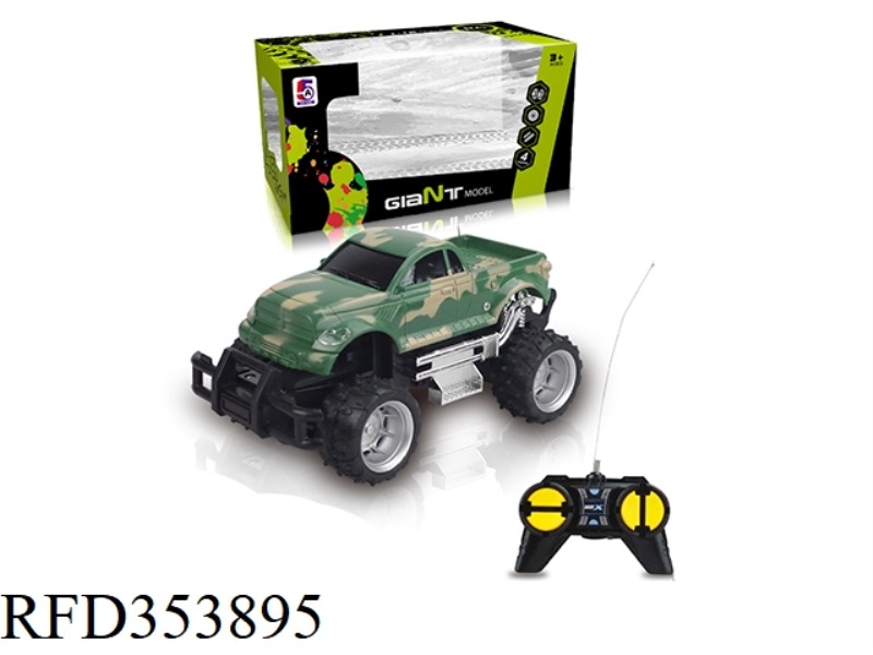 1:24 CAMOUFLAGE TOYOTA PICKUP OFF-ROAD FOUR-CHANNEL REMOTE CONTROL CAR (WITHOUT BATTERY)