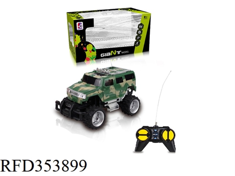 1:24 CAMOUFLAGE HUMMER JEEP OFF-ROAD FOUR-CHANNEL REMOTE CONTROL CAR (NOT INCLUDING BATTERY)