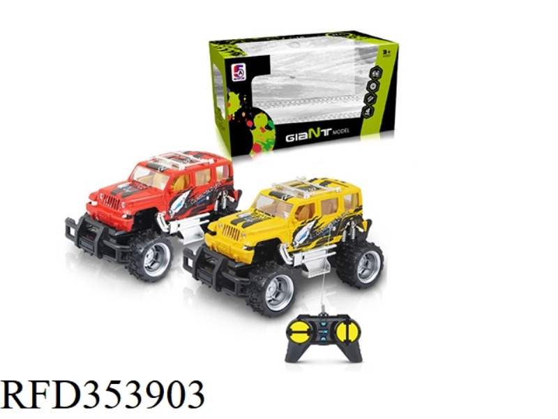 1:24 PAD PRINTING JEEP OFF-ROAD FOUR-CHANNEL REMOTE CONTROL CAR (NOT INCLUDING BATTERY)