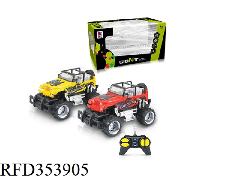 1:24 PAD PRINTING WRANGLER CROSS-COUNTRY FOUR-CHANNEL REMOTE CONTROL CAR (NOT INCLUDING BATTERY)