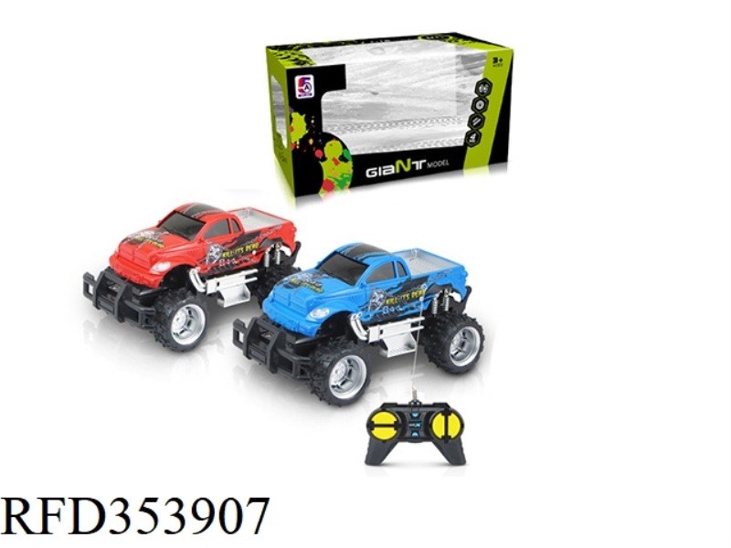 1:24 PAD PRINTING TOYOTA PICKUP OFF-ROAD FOUR-CHANNEL REMOTE CONTROL CAR (WITHOUT BATTERY)