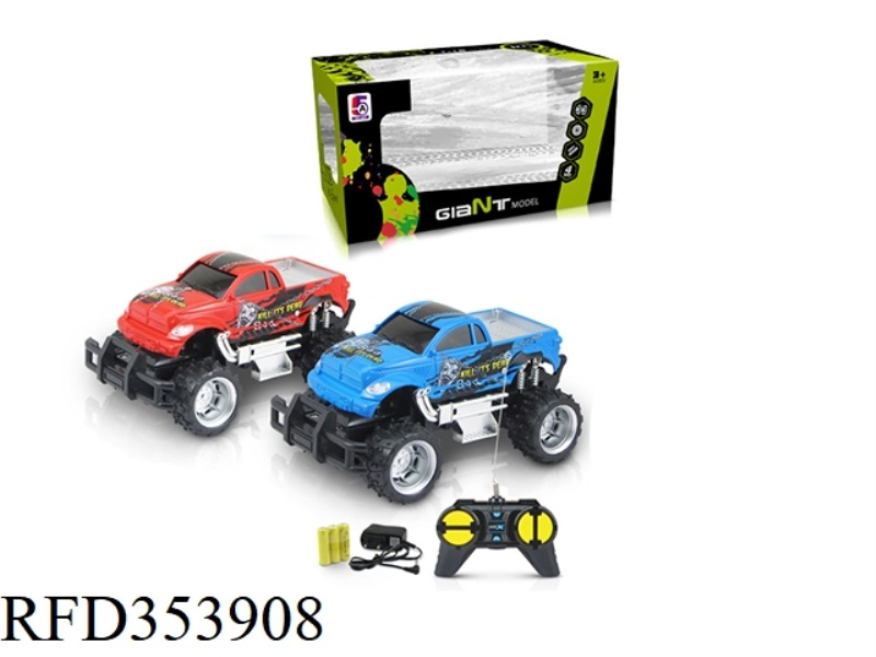 1:24 PAD PRINTING TOYOTA PICKUP OFF-ROAD FOUR-CHANNEL REMOTE CONTROL CAR (INCLUDED BATTERY)