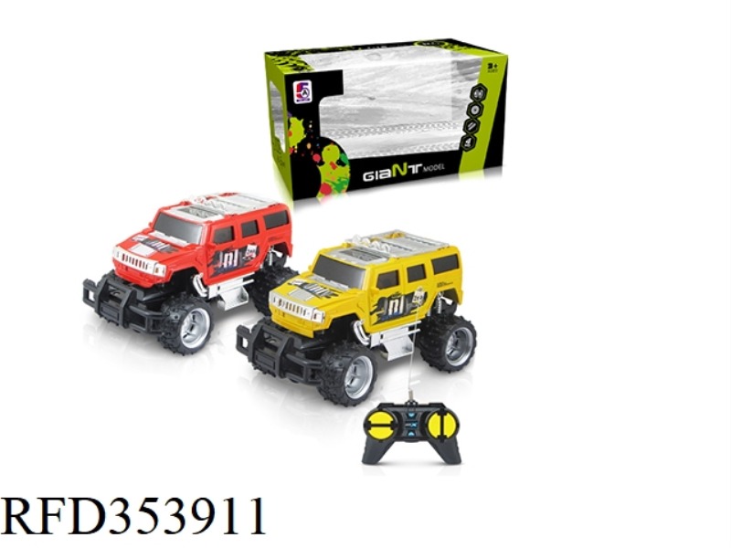 1:24 PAD PRINTING HUMMER JEEP OFF-ROAD FOUR-CHANNEL REMOTE CONTROL CAR (NOT INCLUDING BATTERY)