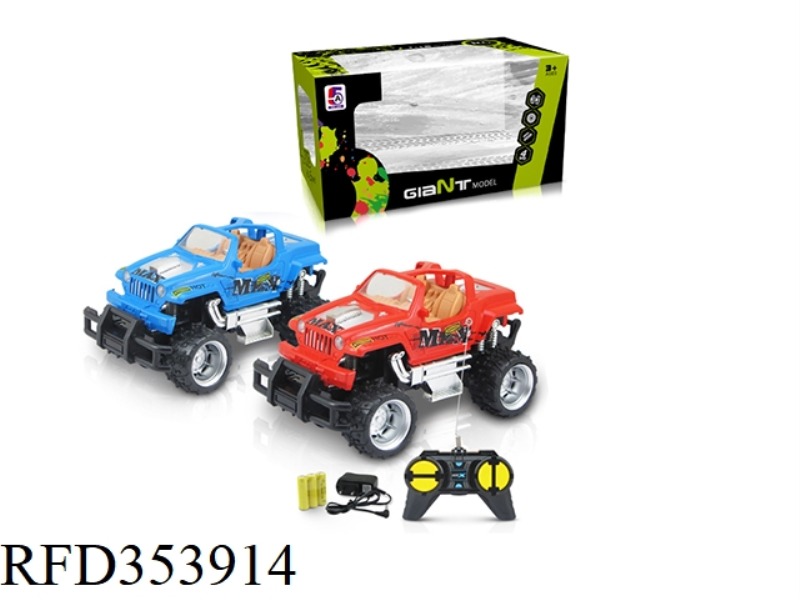 1:24 PAD PRINTING DODGE CROSS-COUNTRY FOUR-CHANNEL REMOTE CONTROL CAR (INCLUDED BATTERY)