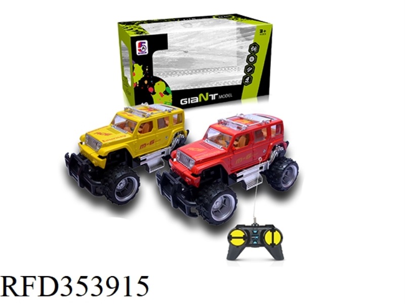 1:24 SIMULATION JEEP OFF-ROAD FOUR-CHANNEL REMOTE CONTROL CAR (NOT INCLUDING BATTERY)