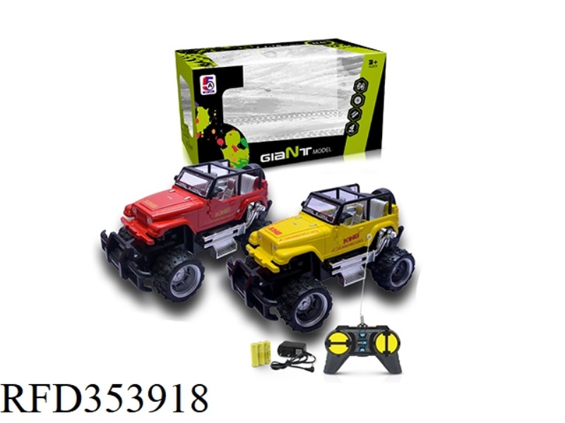 1:24 SIMULATION WRANGLER CROSS-COUNTRY FOUR-CHANNEL REMOTE CONTROL CAR (INCLUDED BATTERY)