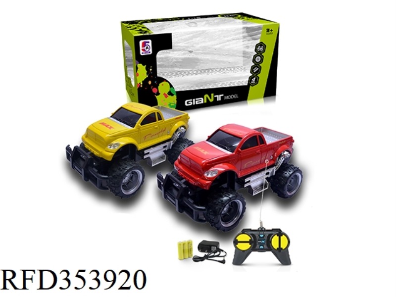 1:24 SIMULATION TOYOTA PICKUP OFF-ROAD FOUR-CHANNEL REMOTE CONTROL CAR (INCLUDED BATTERY)