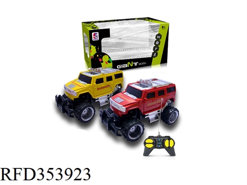 1:24 SIMULATION HUMMER JEEP OFF-ROAD FOUR-CHANNEL REMOTE CONTROL CAR (WITHOUT BATTERY)