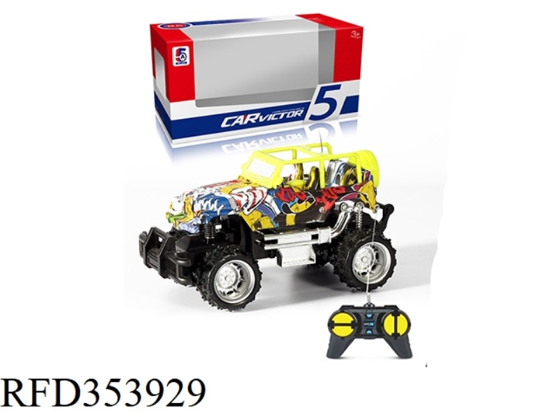 1:24 WATER TRANSFER WRANGLER CROSS-COUNTRY FOUR-CHANNEL REMOTE CONTROL CAR (NOT INCLUDING BATTERY)