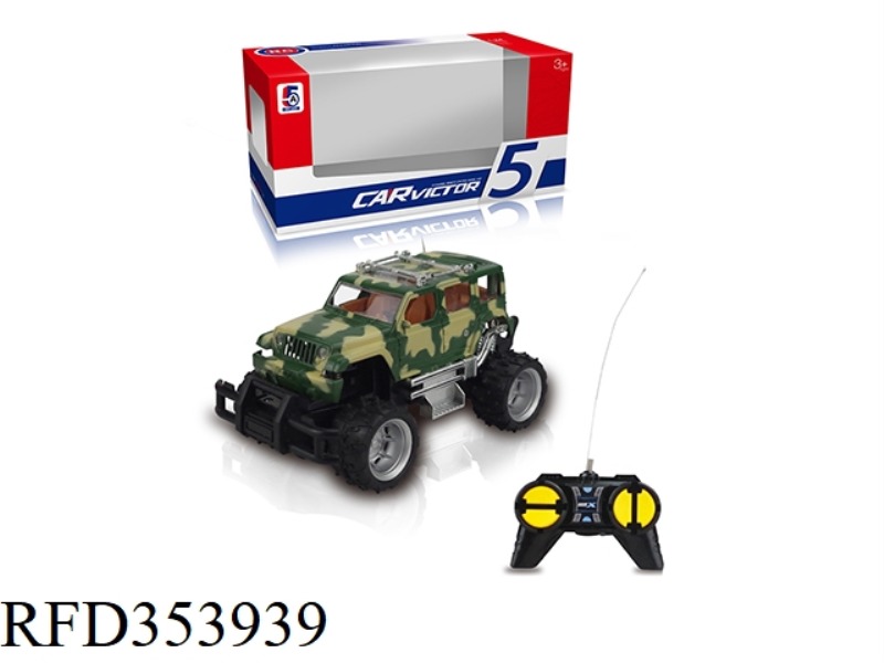 1:24 CAMOUFLAGE JEEP OFF-ROAD FOUR-CHANNEL REMOTE CONTROL CAR (NOT INCLUDING BATTERY)