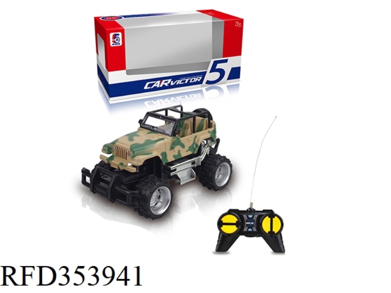 1:24 CAMOUFLAGE WRANGLER CROSS-COUNTRY FOUR-CHANNEL REMOTE CONTROL CAR (NOT INCLUDING BATTERY)