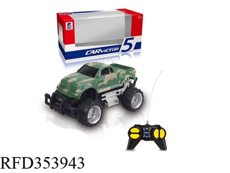 1:24 CAMOUFLAGE TOYOTA PICKUP OFF-ROAD FOUR-CHANNEL REMOTE CONTROL CAR (WITHOUT BATTERY)