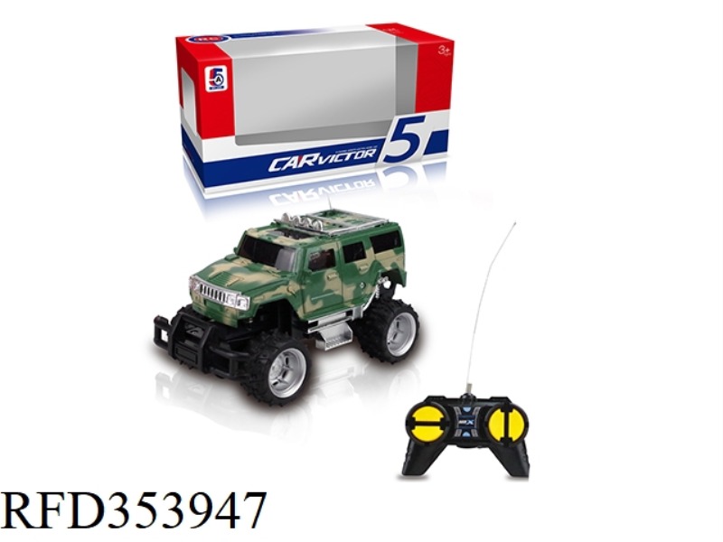 1:24 CAMOUFLAGE HUMMER JEEP OFF-ROAD FOUR-CHANNEL REMOTE CONTROL CAR (NOT INCLUDING BATTERY)