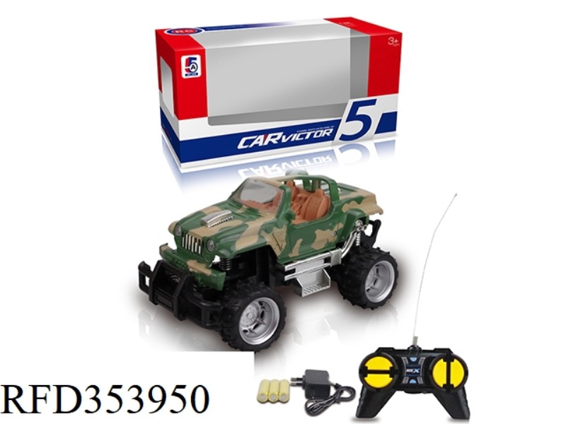 1:24 CAMOUFLAGE DODGE CROSS-COUNTRY FOUR-CHANNEL REMOTE CONTROL CAR (INCLUDED BATTERY)