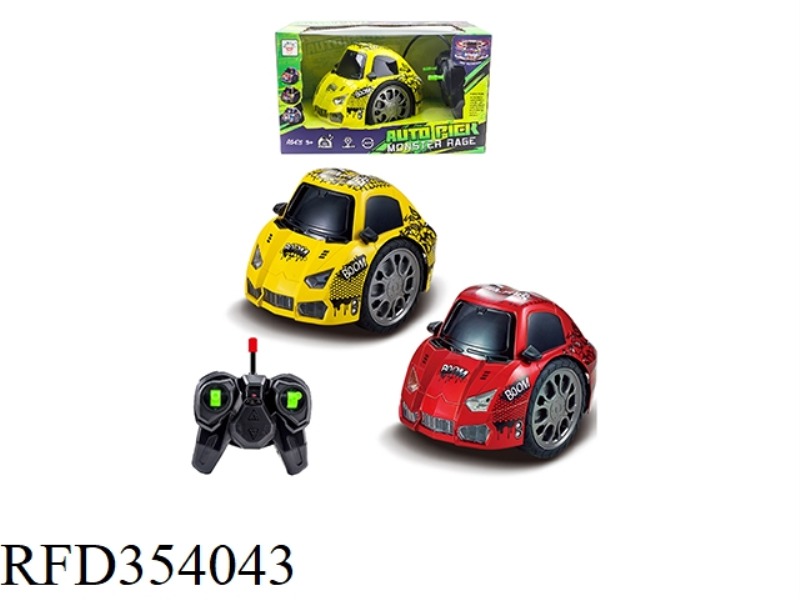 OCTOPUS REMOTE CONTROL CAR WITH LIGHT AND MUSIC 2.4G RED/YELLOW 2 COLORS MIXED