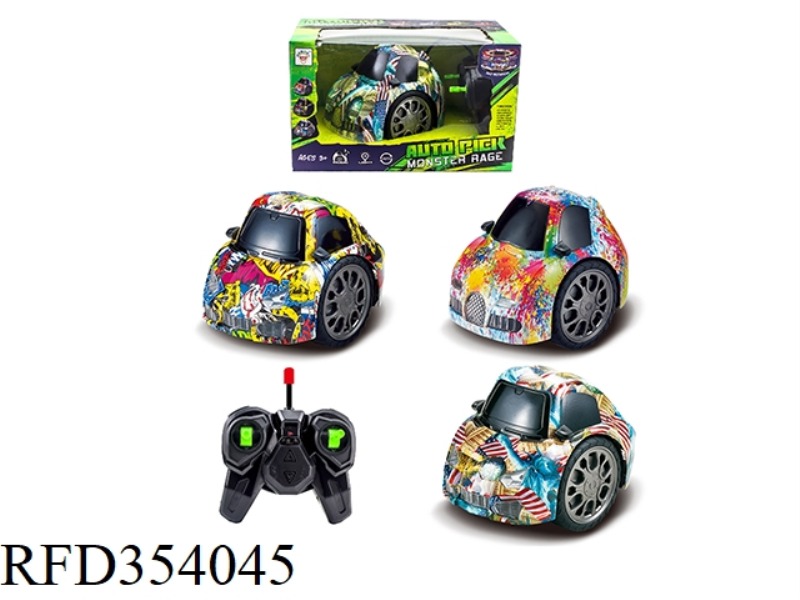 OCTOPUS REMOTE CONTROL CAR WITH LIGHT AND MUSIC 2.4G GRAFFITI 3 MIXED