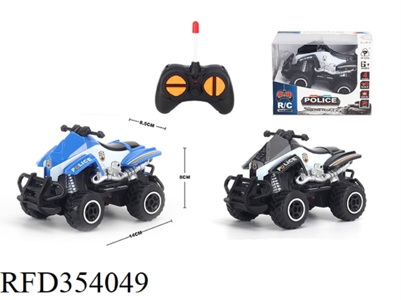 1:43 MINI BEACH MOTORCYCLE POLICE CAR (NOT INCLUDE)