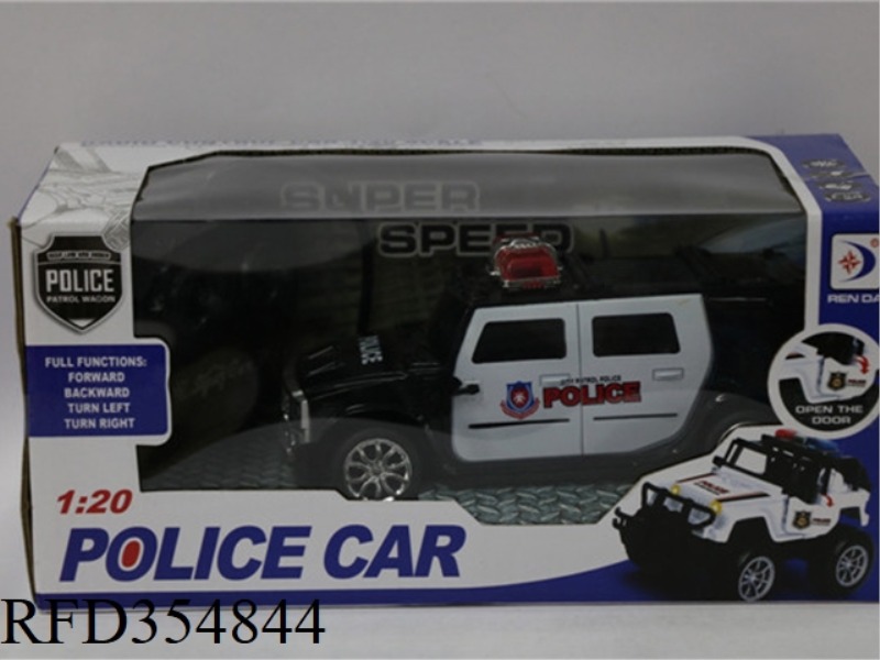 1:20 LIGHT SIMULATION HUMMER POLICE CAR