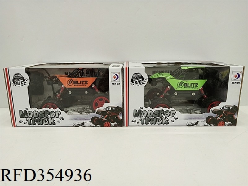 1:20 FOUR-CHANNEL OFF-ROAD VEHICLE, RED AND ORANGE 2 COLORS