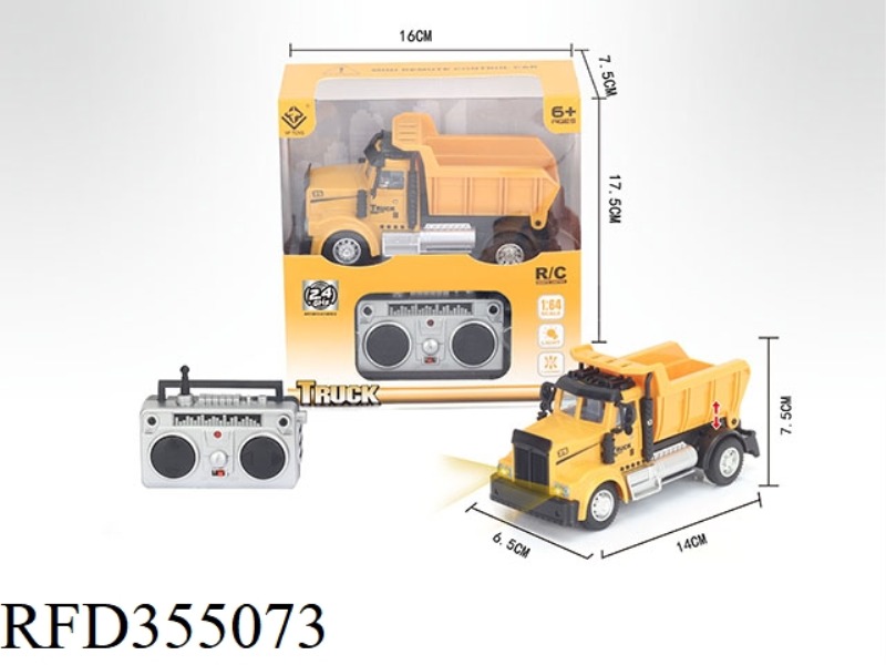 1:64 FOUR-CHANNEL 2.4G REMOTE CONTROL ENGINEERING MINE CAR (NOT INCLUDE)