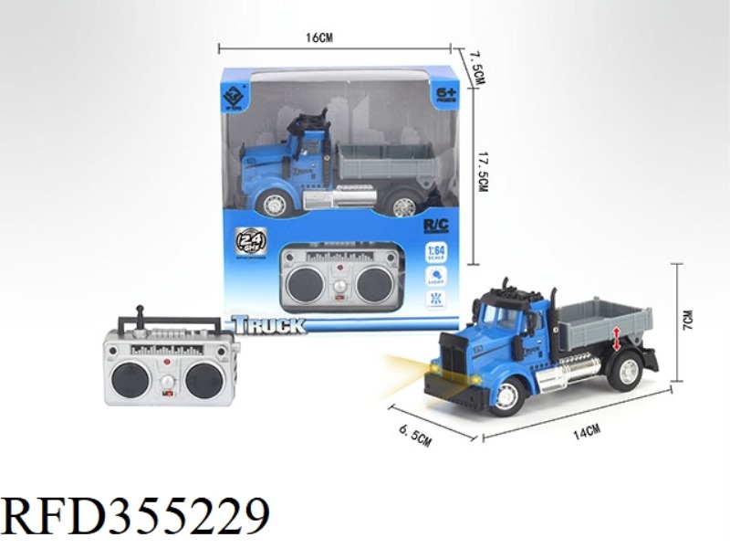 1:64 FOUR-CHANNEL 2.4G REMOTE CONTROL TRANSPORT TRUCK (INCLUDE)