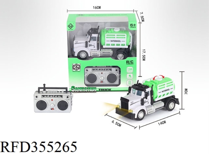 1:64 FOUR-CHANNEL 2.4G REMOTE CONTROL SANITATION SPRINKLER (INCLUDE)