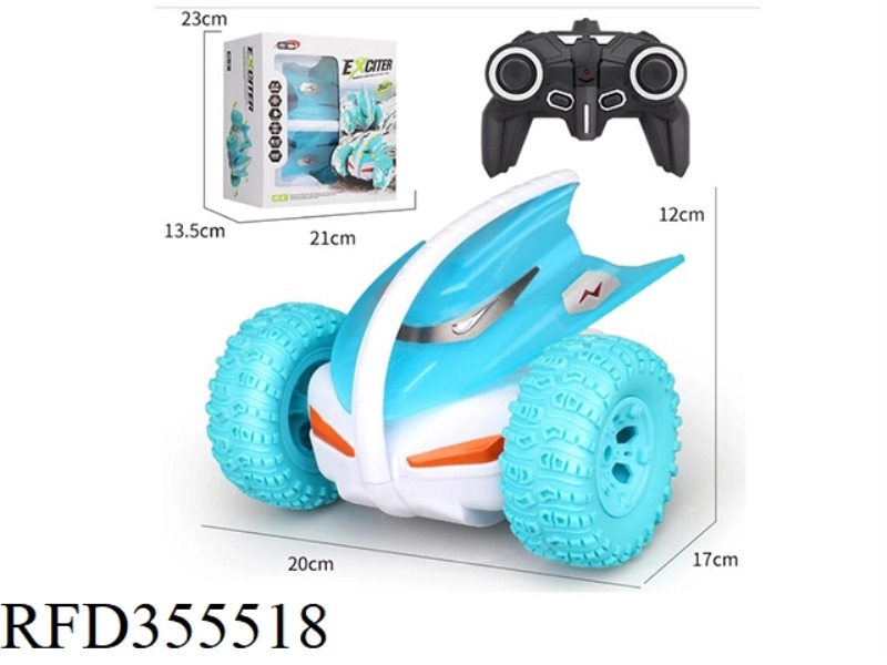 2.4G REMOTE CONTROL DEVIL FISH TIPPING STUNT CAR