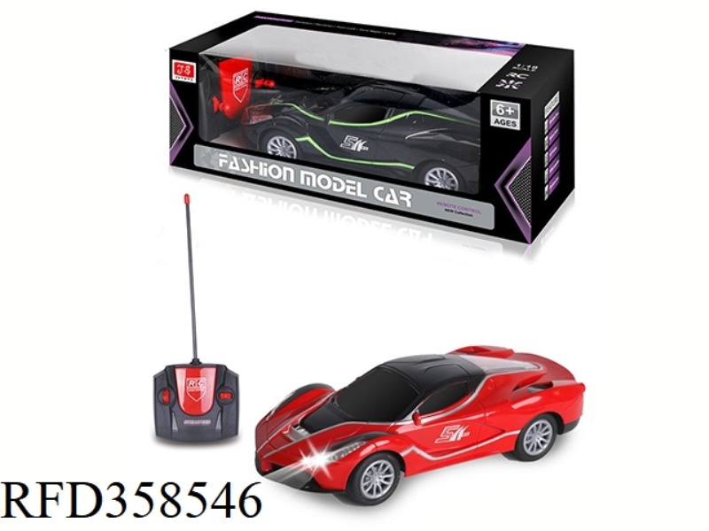 1:18 SIMULATION FERRARI FOUR-WAY REMOTE CONTROL CAR WITH HEADLIGHTS