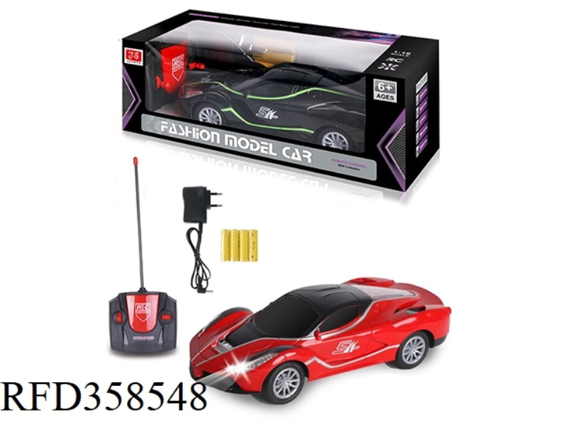 1:18 SIMULATION FERRARI FOUR-WAY REMOTE CONTROL CAR WITH HEADLIGHTS