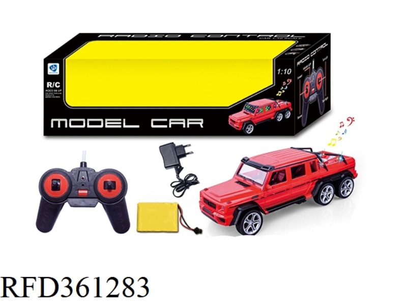 1:10 4-CHANNEL REMOTE CONTROL CAR WITH MUSIC AND LIGHT 27 FREQUENCY