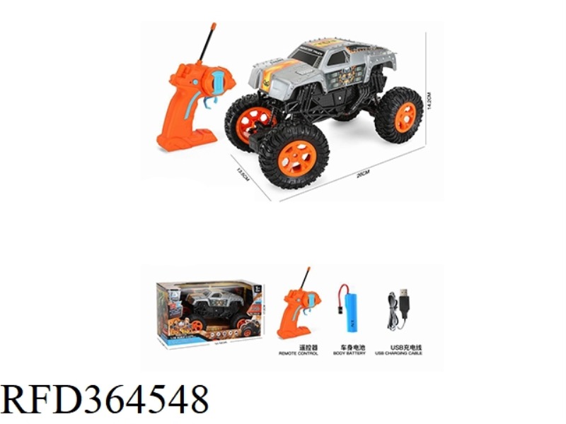 27HZ REMOTE CONTROL MONSTER CLIMBING CAR 1:16 WITH USB (INCLUDE)