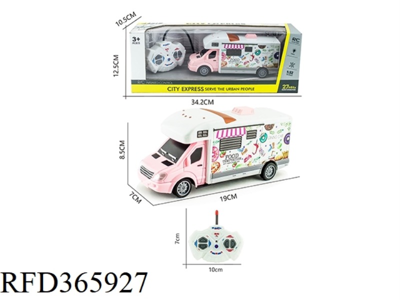 1:32 FOUR-WAY 27MHZ REMOTE CONTROL LIGHTING GOURMET CAR (WITHOUT BATTERY)